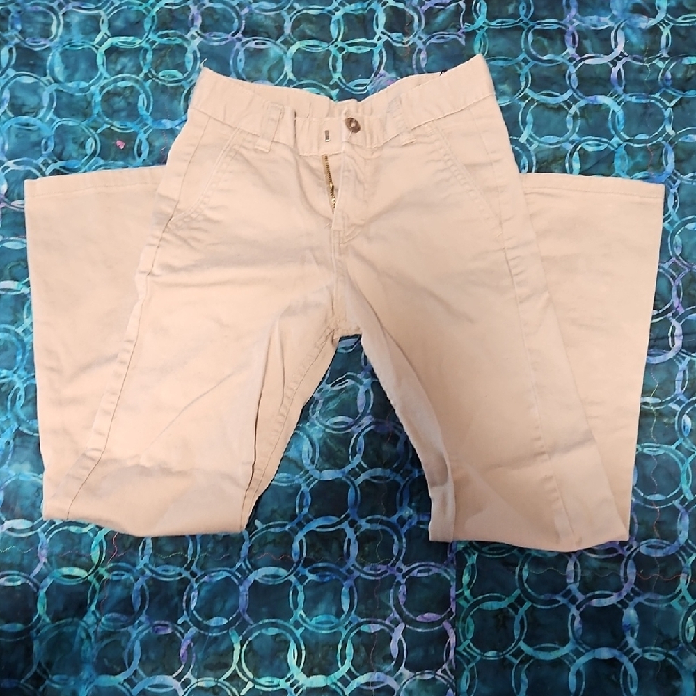 Boys Chaps Khaki Slim Fit Pants Size 10